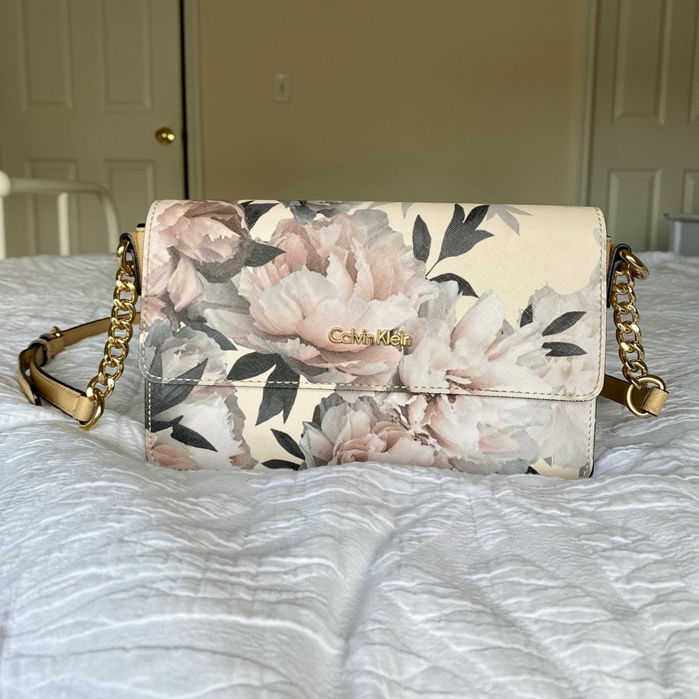 Floral Calvin Klein Crossbody Bag